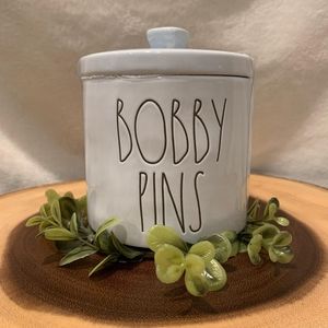 Rae Dunn New "Bobby Pins" Jar